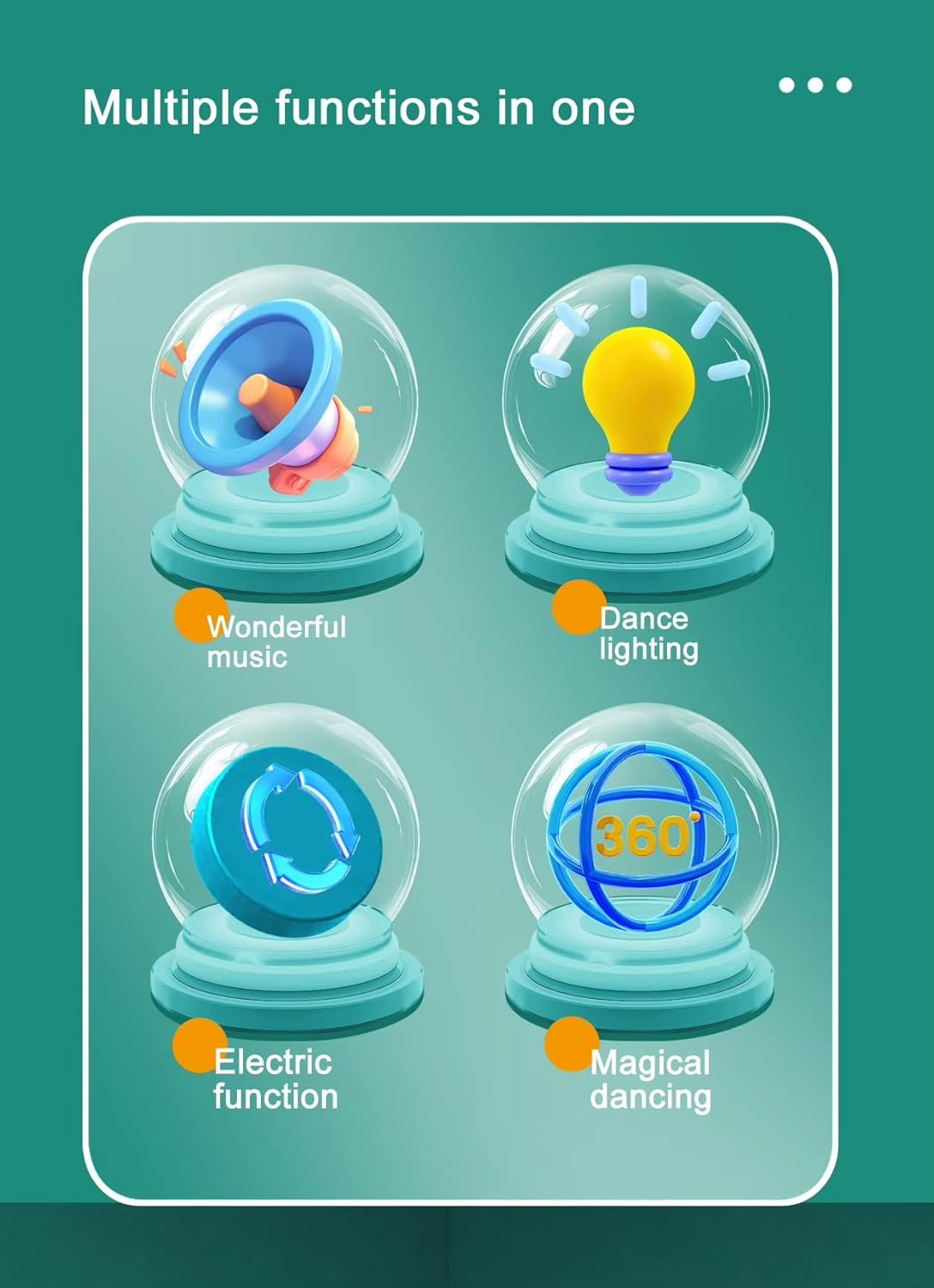 Dancing Jellyfish Toy for Kids with Music & LED Lights