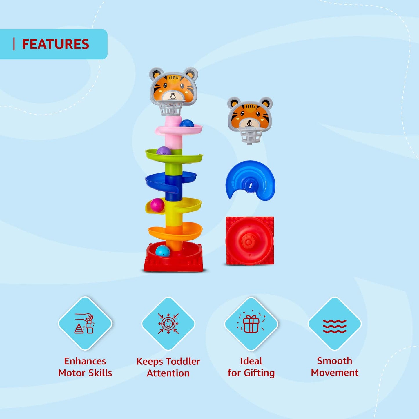 Roll Ball Tower Toddler Toy