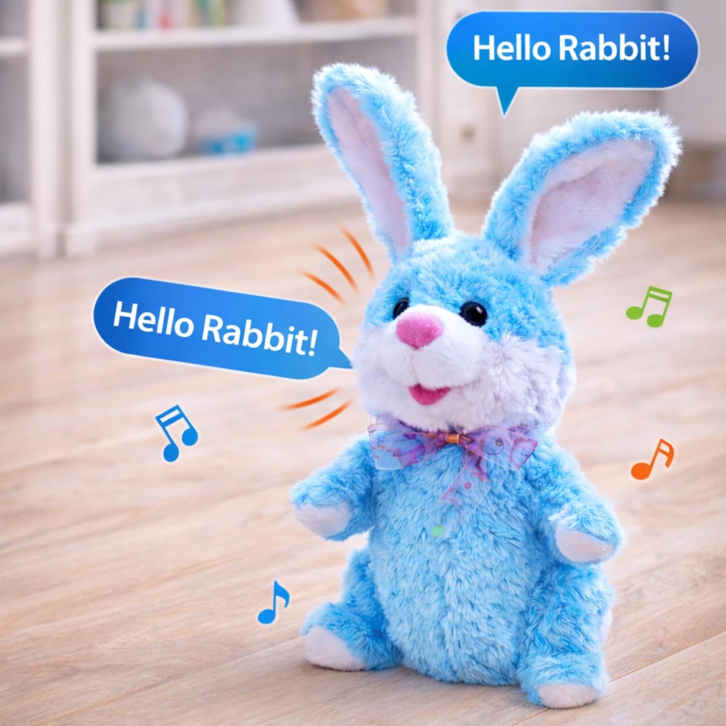 Interactive Walking & Talking Rabbit Plush Toy for Kids