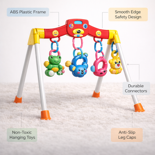 Baby Play Gym with Hanging Rattles
