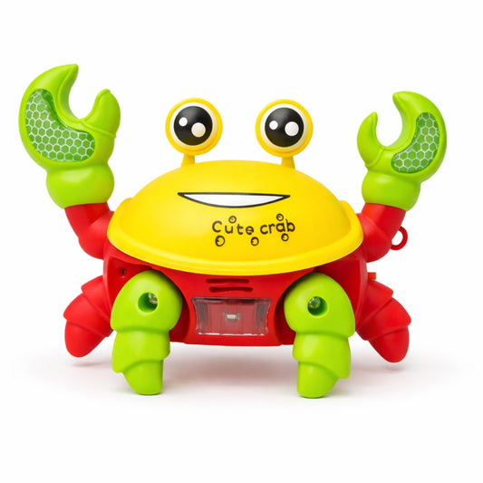 Interactive Crawling Crab Toy for Kids with Music & LED Lights