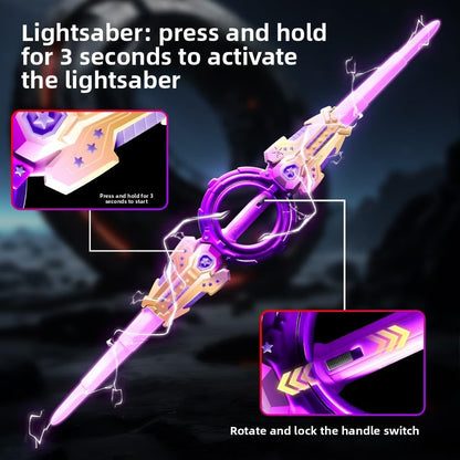 Fire Spiral Double-Edged LED Lightsaber Toy