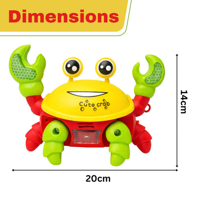 Interactive Crawling Crab Toy for Kids with Music & LED Lights