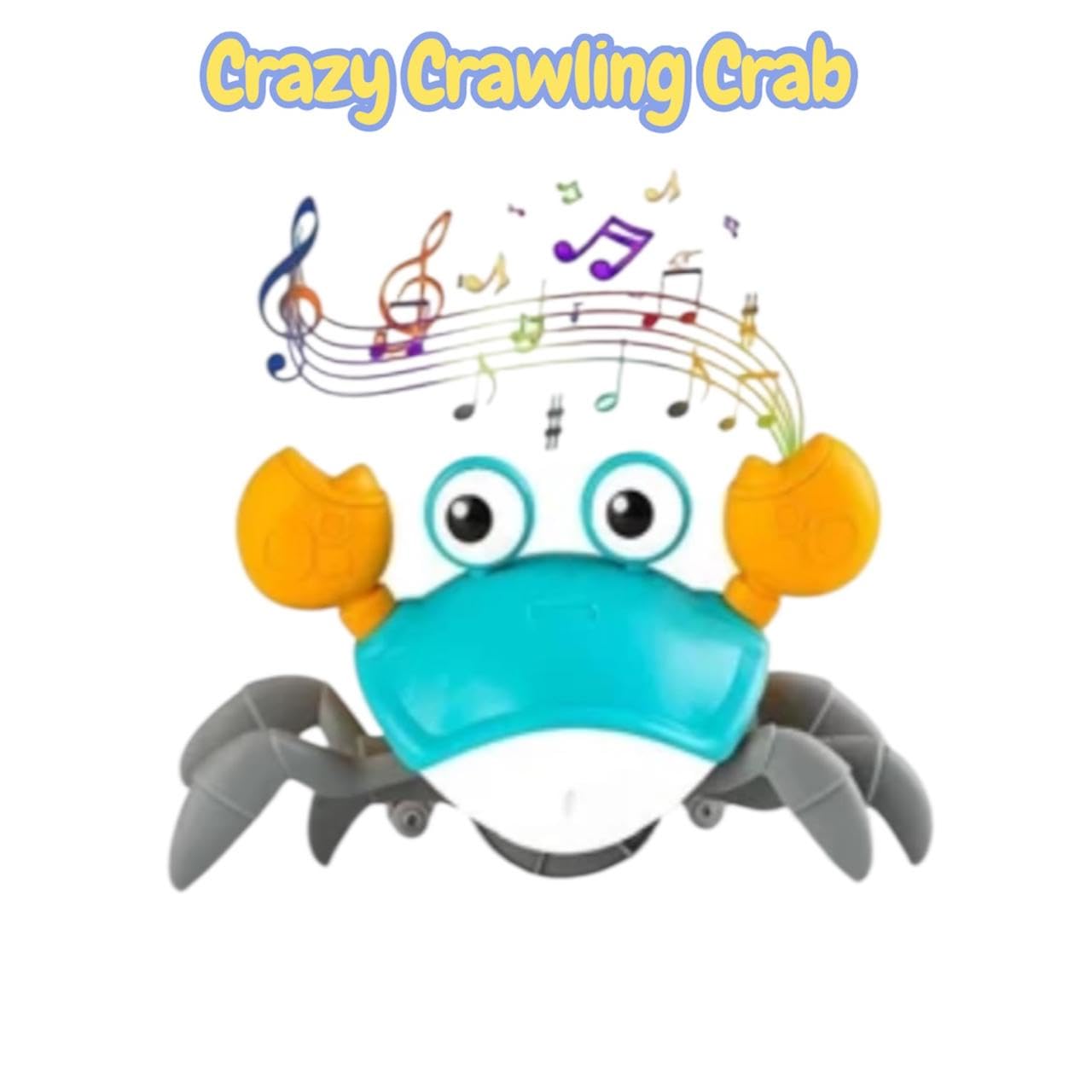 Crazy Crawling Crab Toy for Kids with Music & LED Lights