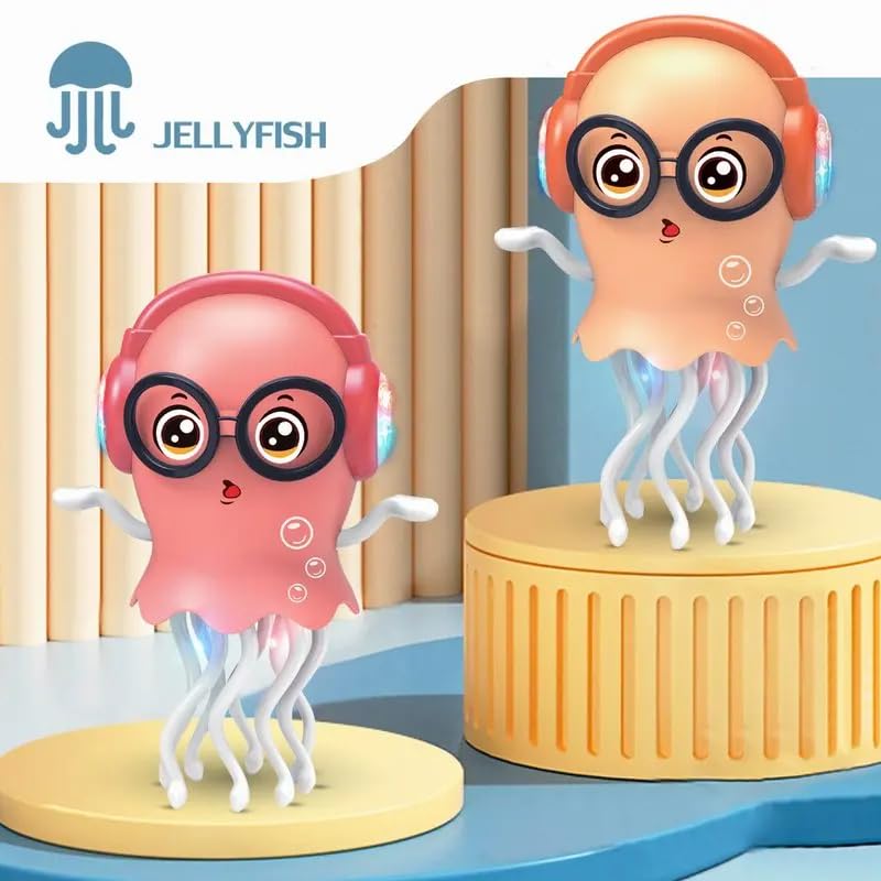Dancing Jellyfish Toy for Kids with Music & LED Lights