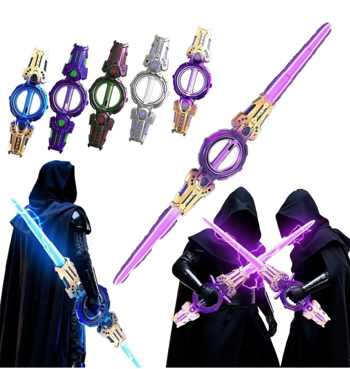 Fire Spiral Double-Edged LED Lightsaber Toy