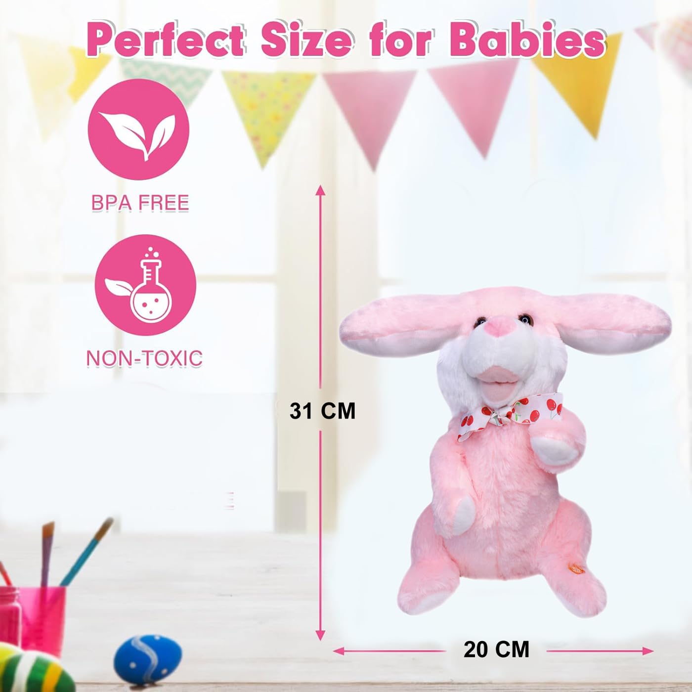 Interactive Walking & Talking Rabbit Plush Toy for Kids