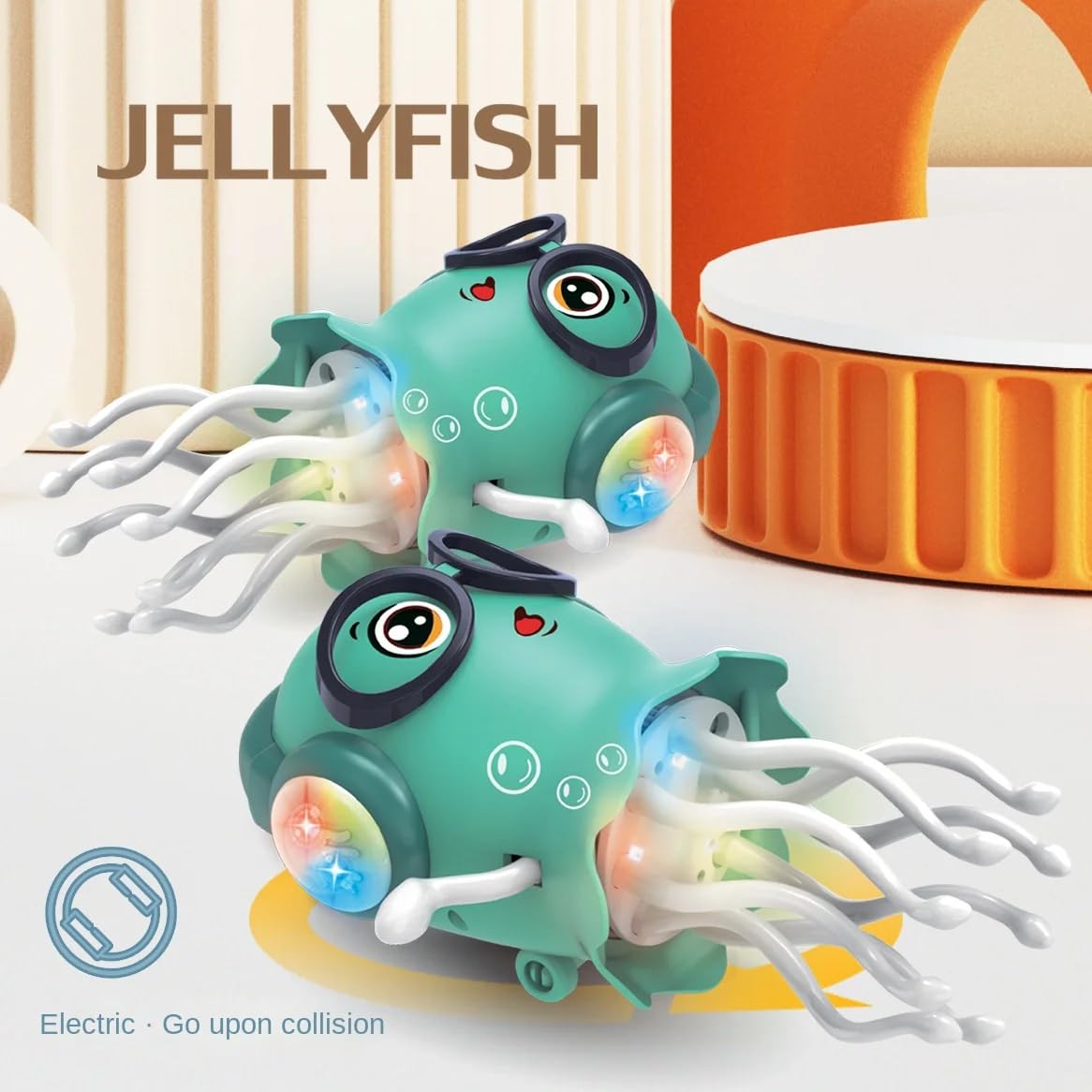 Dancing Jellyfish Toy for Kids with Music & LED Lights