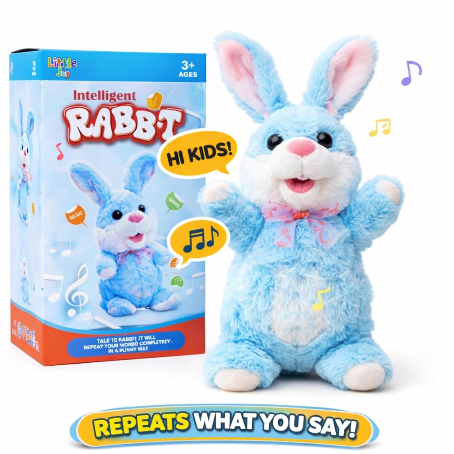 Interactive Walking & Talking Rabbit Plush Toy for Kids