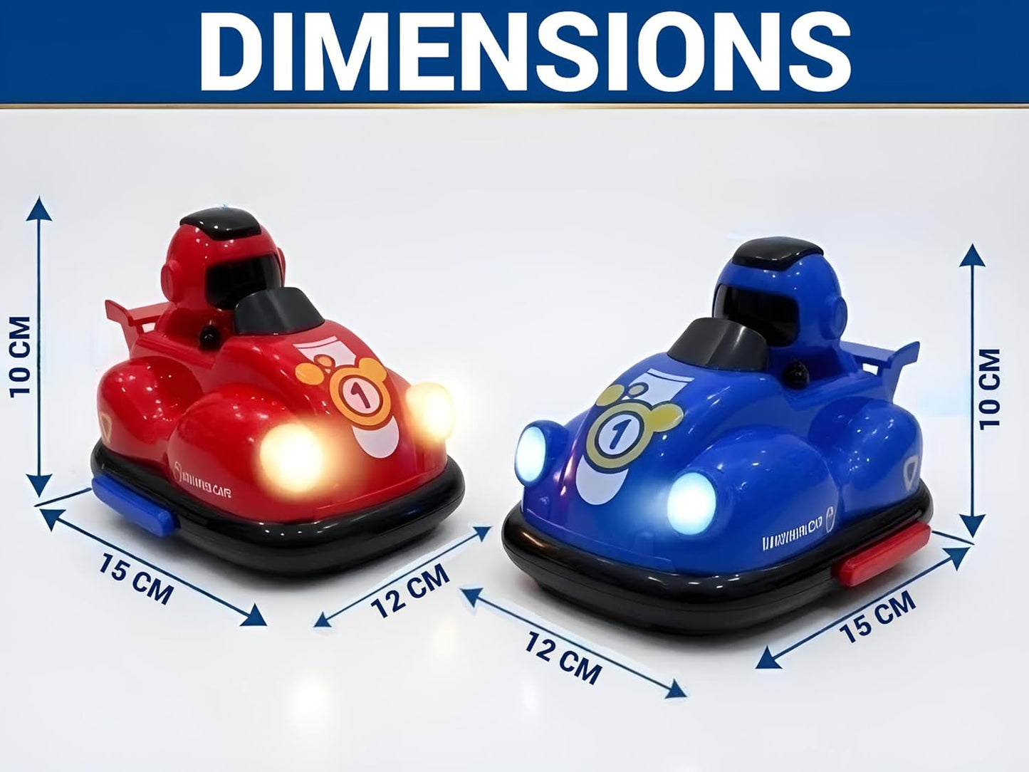 Remote Control Bumper Cars Pack of 2 for Kid
