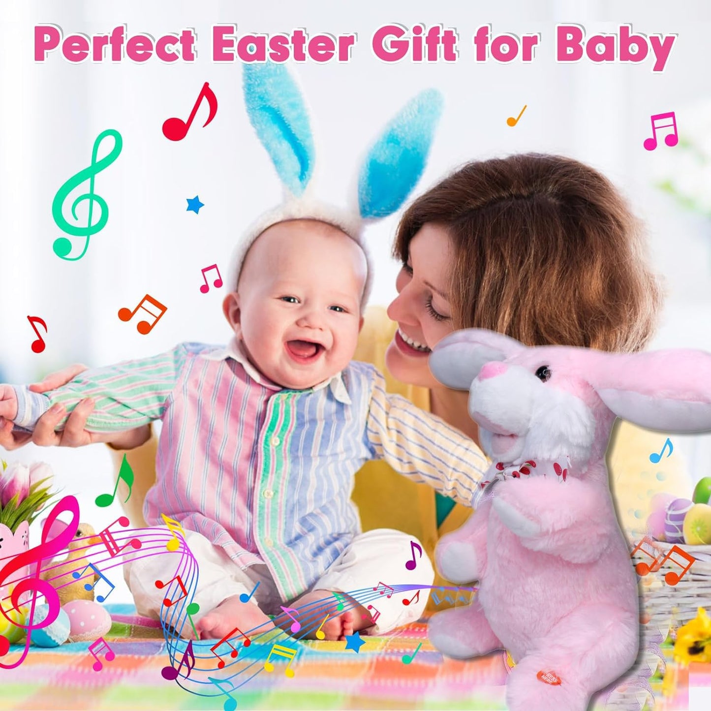 Interactive Walking & Talking Rabbit Plush Toy for Kids