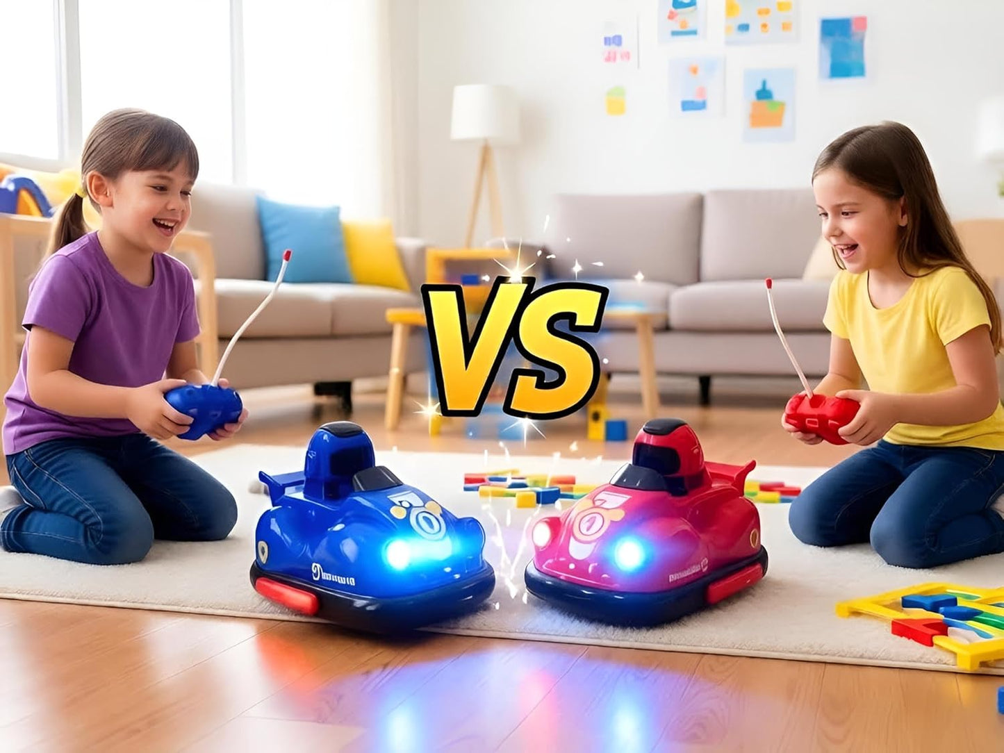 Remote Control Bumper Cars Pack of 2 for Kid