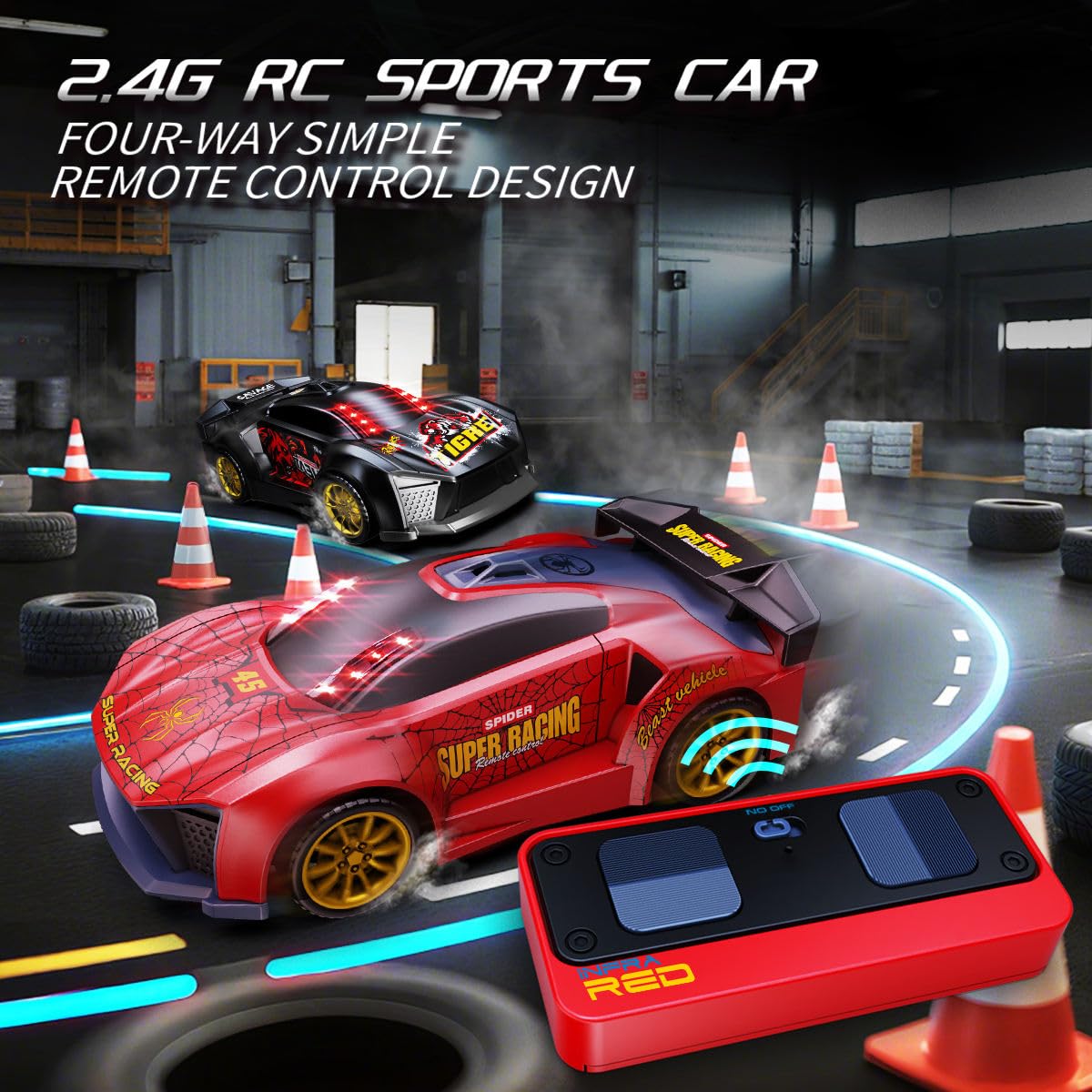 3-in-1 Infrared Battle RC Car Toy with Dual Remote & Shooter Gun