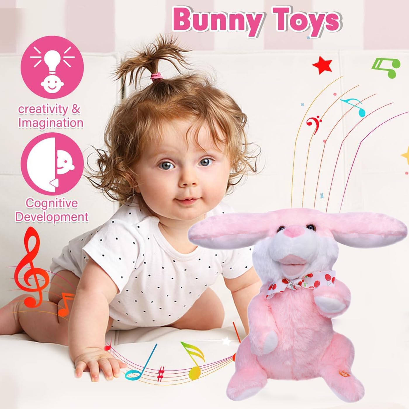 Interactive Walking & Talking Rabbit Plush Toy for Kids