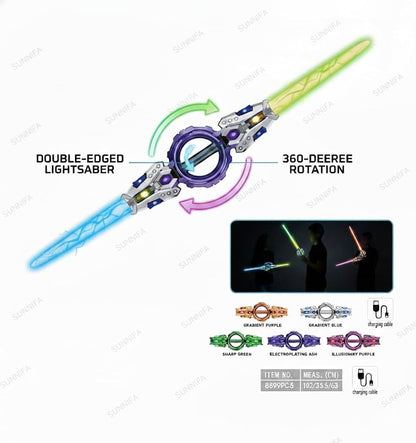 Fire Spiral Double-Edged LED Lightsaber Toy
