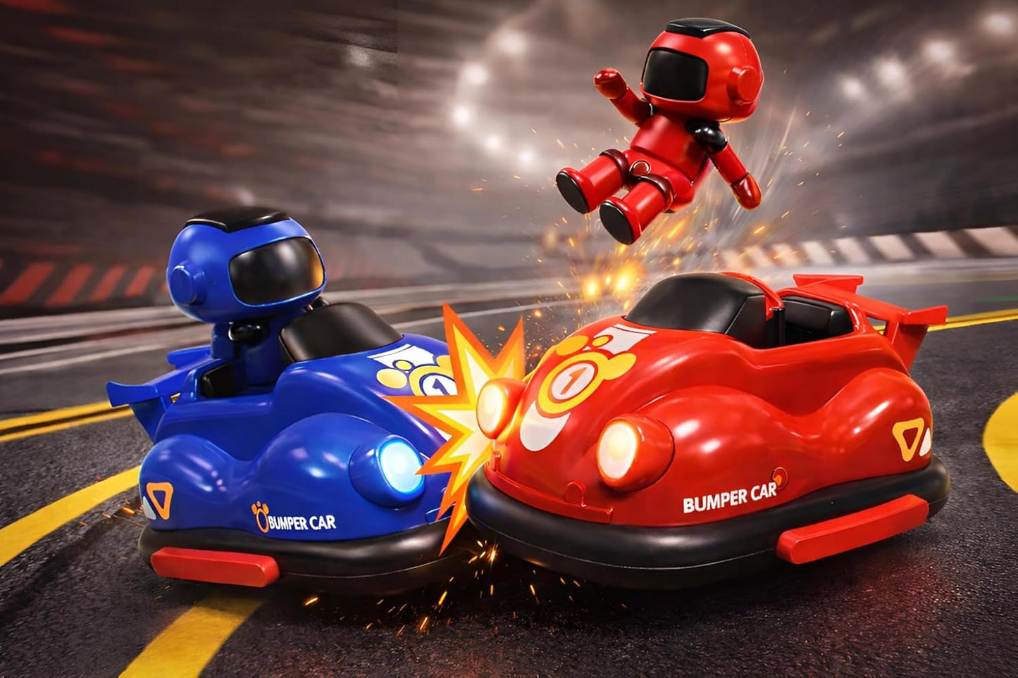 Remote Control Bumper Cars Pack of 2 for Kid
