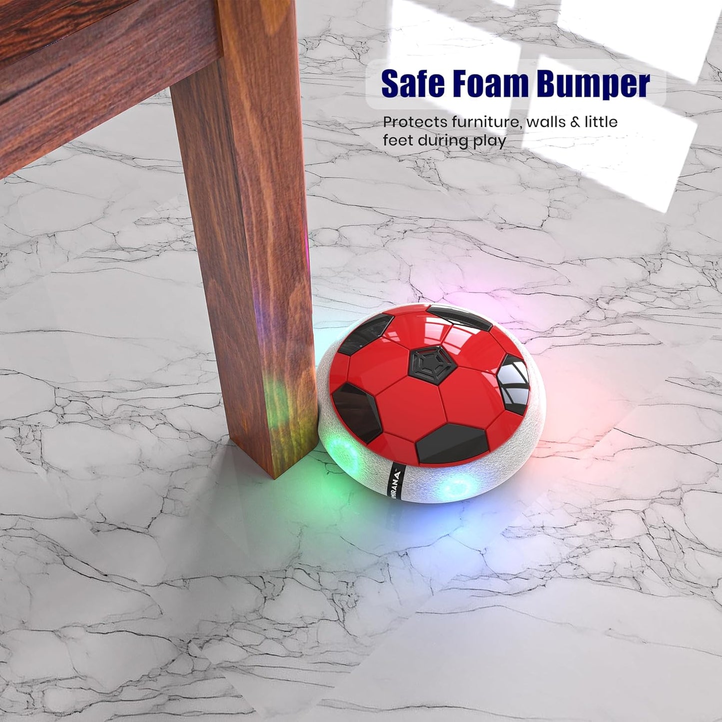 Rechargeable Hover Soccer Ball for Kids with LED Lights