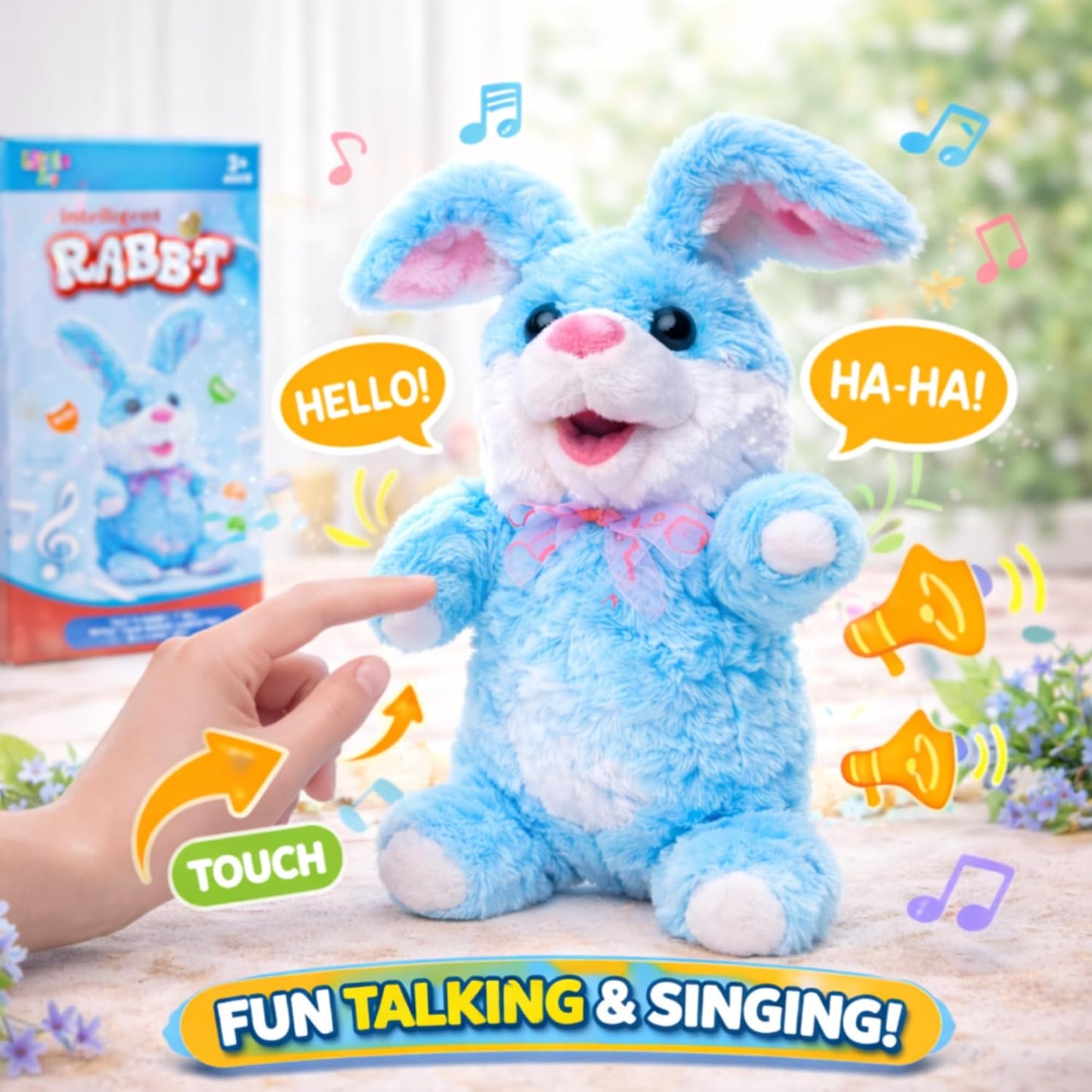 Interactive Walking & Talking Rabbit Plush Toy for Kids