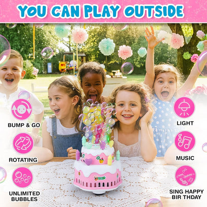 Bubble Cake Toy for Kids with Lights & Music