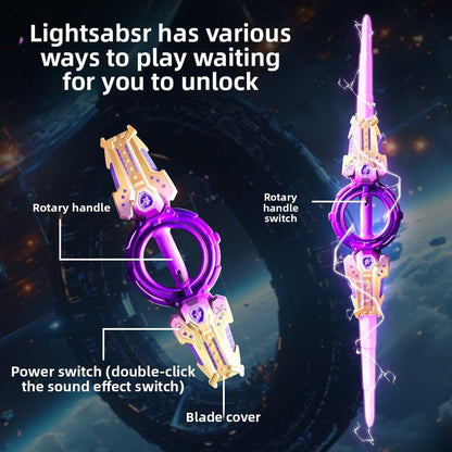 Fire Spiral Double-Edged LED Lightsaber Toy