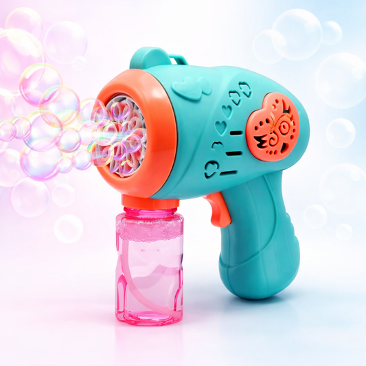 Automatic Bubble Gun Machine for Kids with Lights & Music