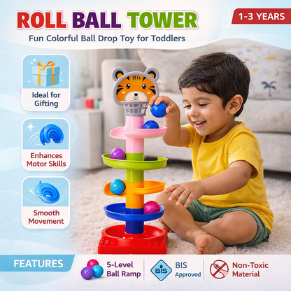 Roll Ball Tower Toddler Toy