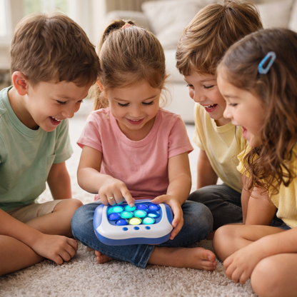 Quick Push Pop-It Game Console – 999 Level Light & Sound Memory Game