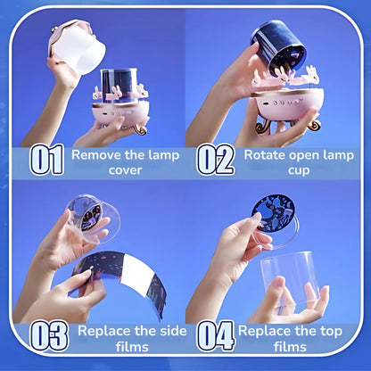 Bunny Carousel Night Light Star Projector for Kids