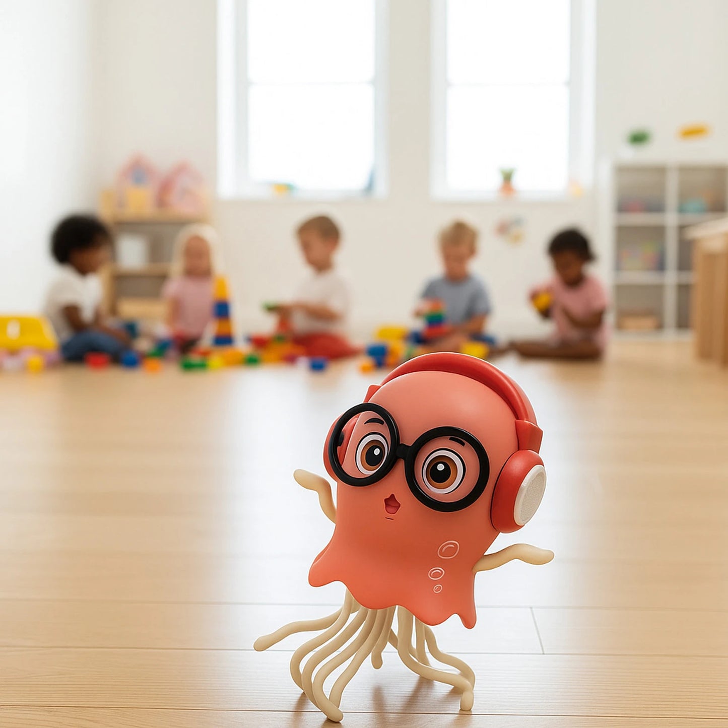 Dancing Jellyfish Toy for Kids with Music & LED Lights