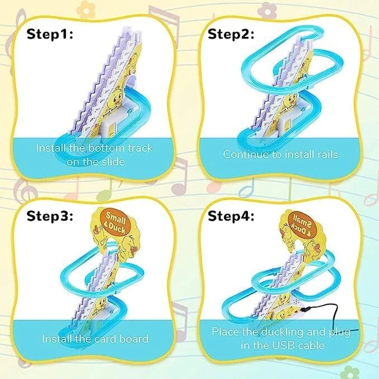 Small Duck Escalator Toy with Music & Lights