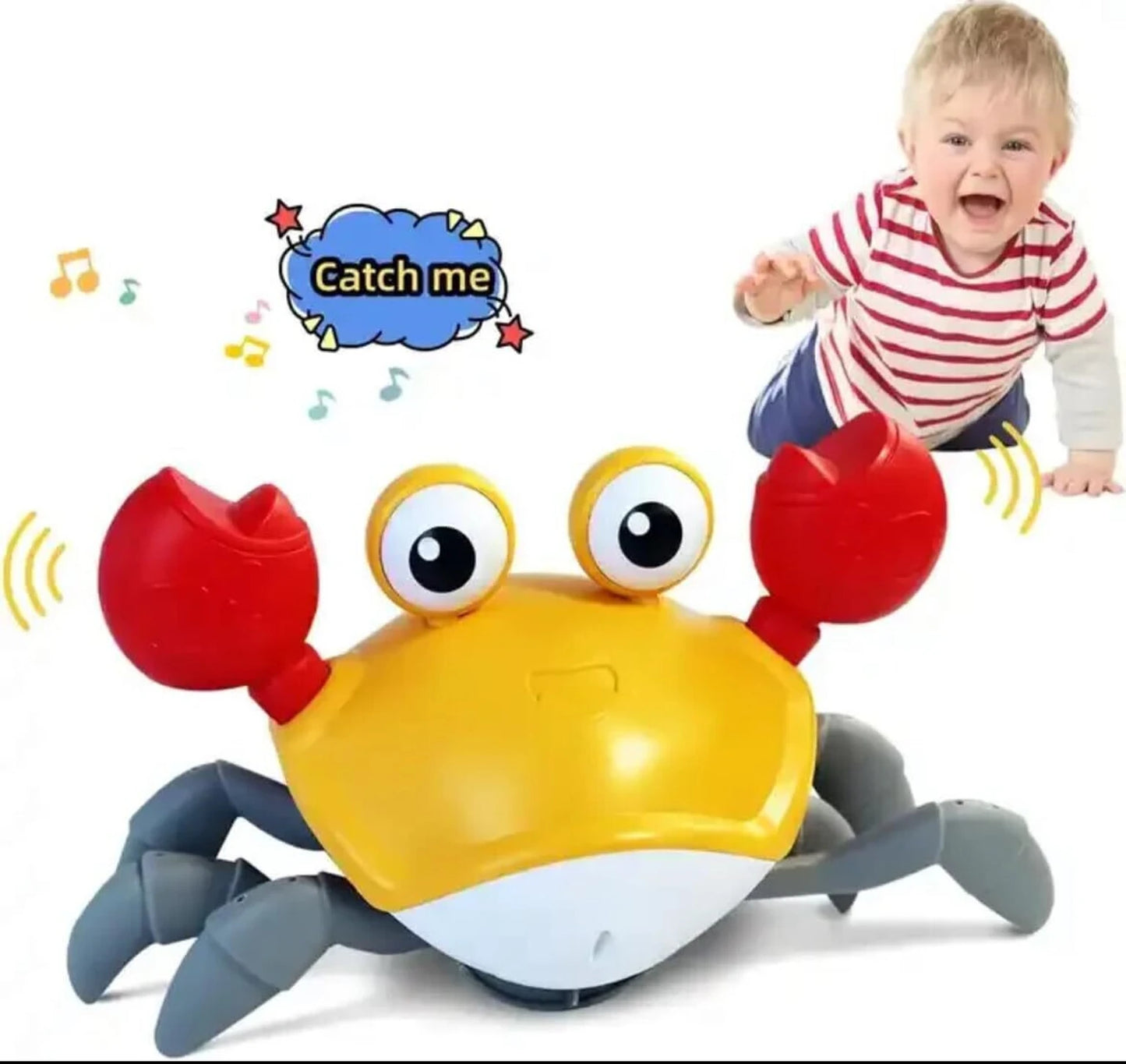 Crazy Crawling Crab Toy for Kids with Music & LED Lights