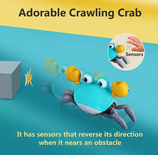 Crazy Crawling Crab Toy for Kids with Music & LED Lights